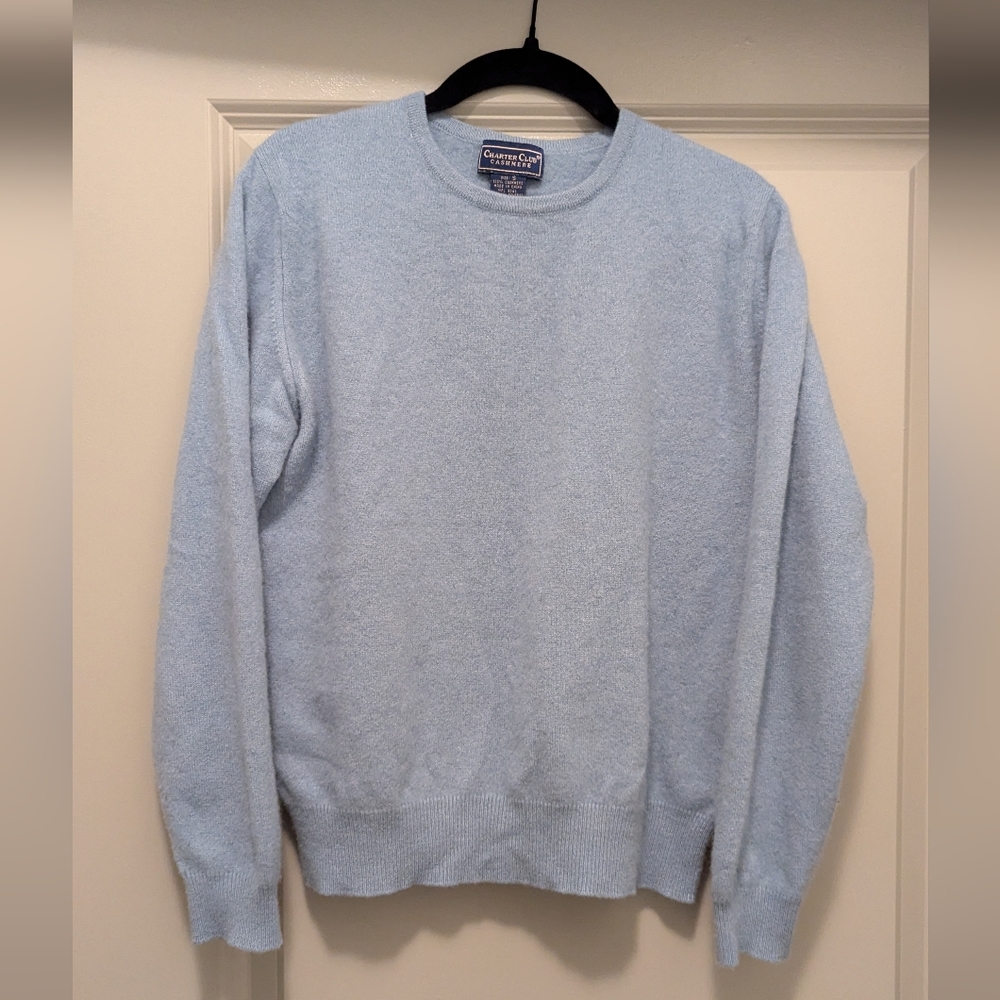 Charter Club Cashmere Sweater - Blue - Size S